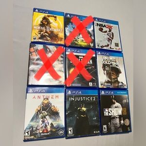 Ps4 game lot
